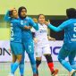 Pemain Putri Sumsel melakukan selebrasi usai berhasil membobol gawang Pansa FC Yogyakarta dalam laga Seri Yogyakarta Women Liga Futsal Profesional Indonesia (Liga Pro) Minggu (20/1). Ft. Ist