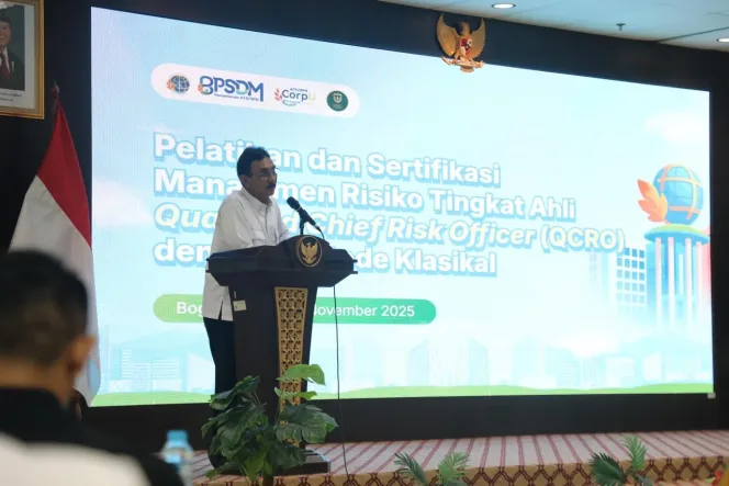 
Sertifikasi Manajemen Risiko, Sekjen Kementerian ATR/BPN Tekankan Pentingnya Pengambilan Keputusan Berbasis Risiko bagi Pimpinan